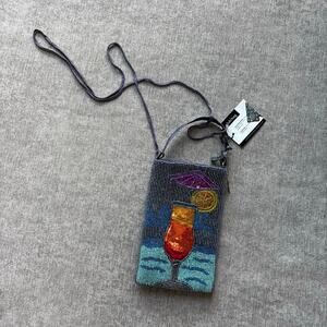 NWT Bamboo Trading Company Beaded Club Bag